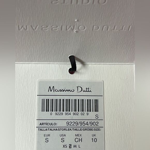 NWT Massimo Dutti Pink Textured Blazer Crop Jacket Sz Small RARE - Picture 7 of 11